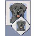 Pipsqueak Productions Pipsqueak Productions DP567A Labrador Black Dish Towel And Pot Holder Set DP567A